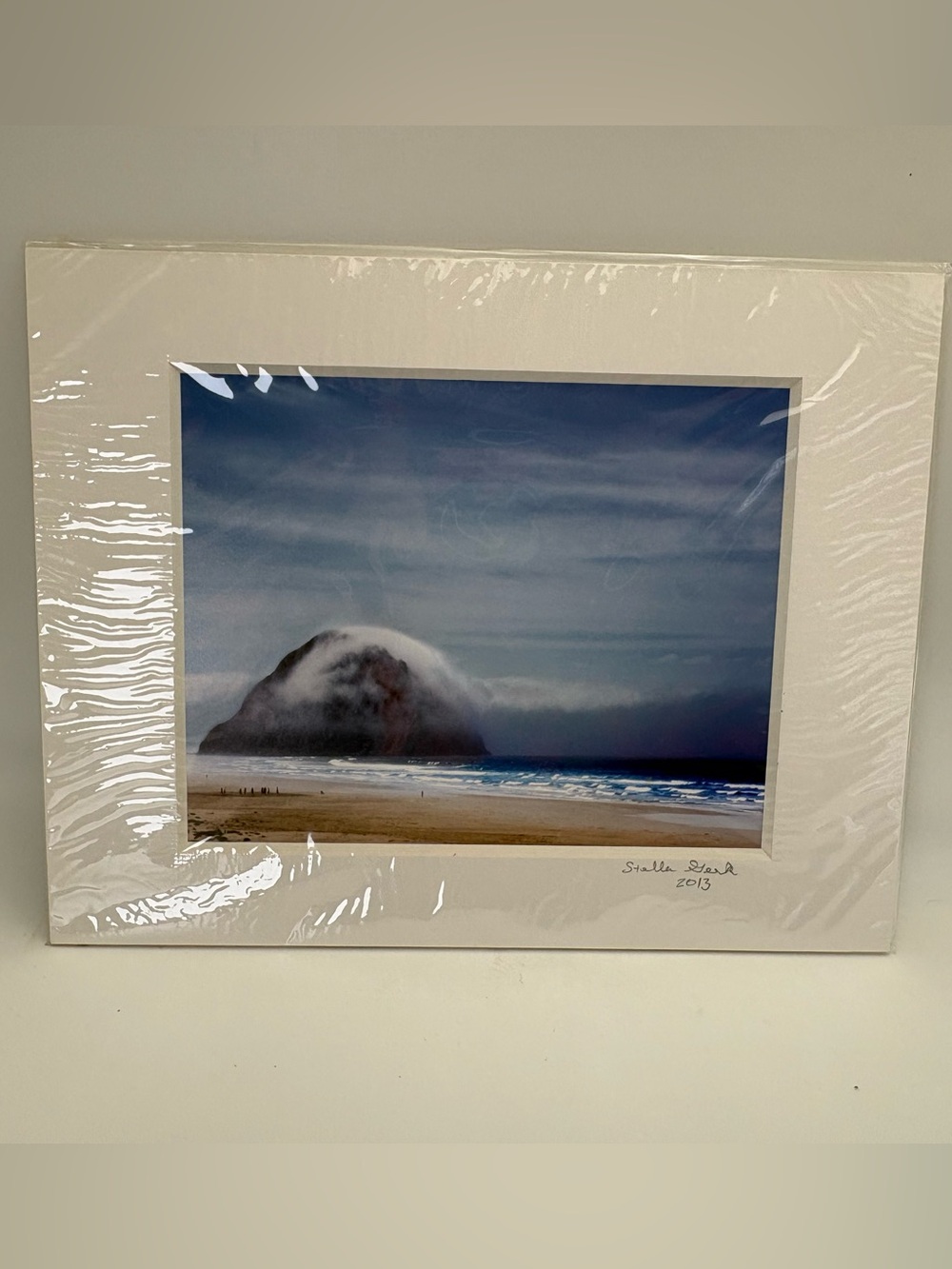 Morro Bay Rock Coastal Photography with Matting - Signed and Dated